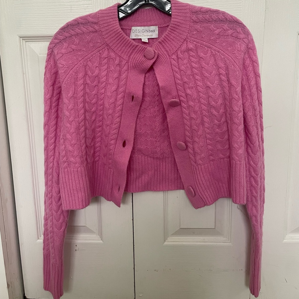 Design365 Pink Cardigan